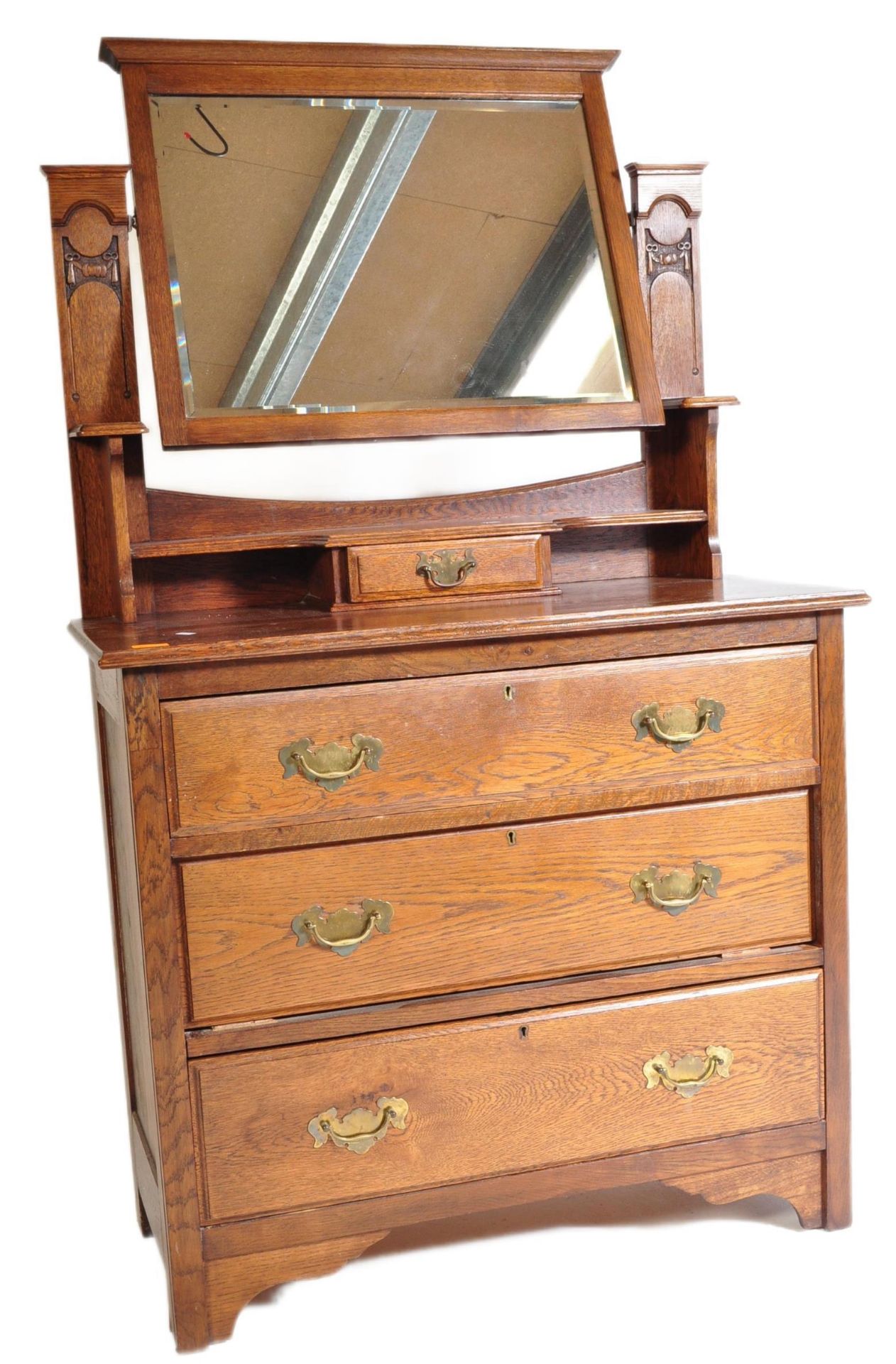 EARLY 20TH CENTURY EDWARDIAN ARTS & CRAFT DRESSING TABLE