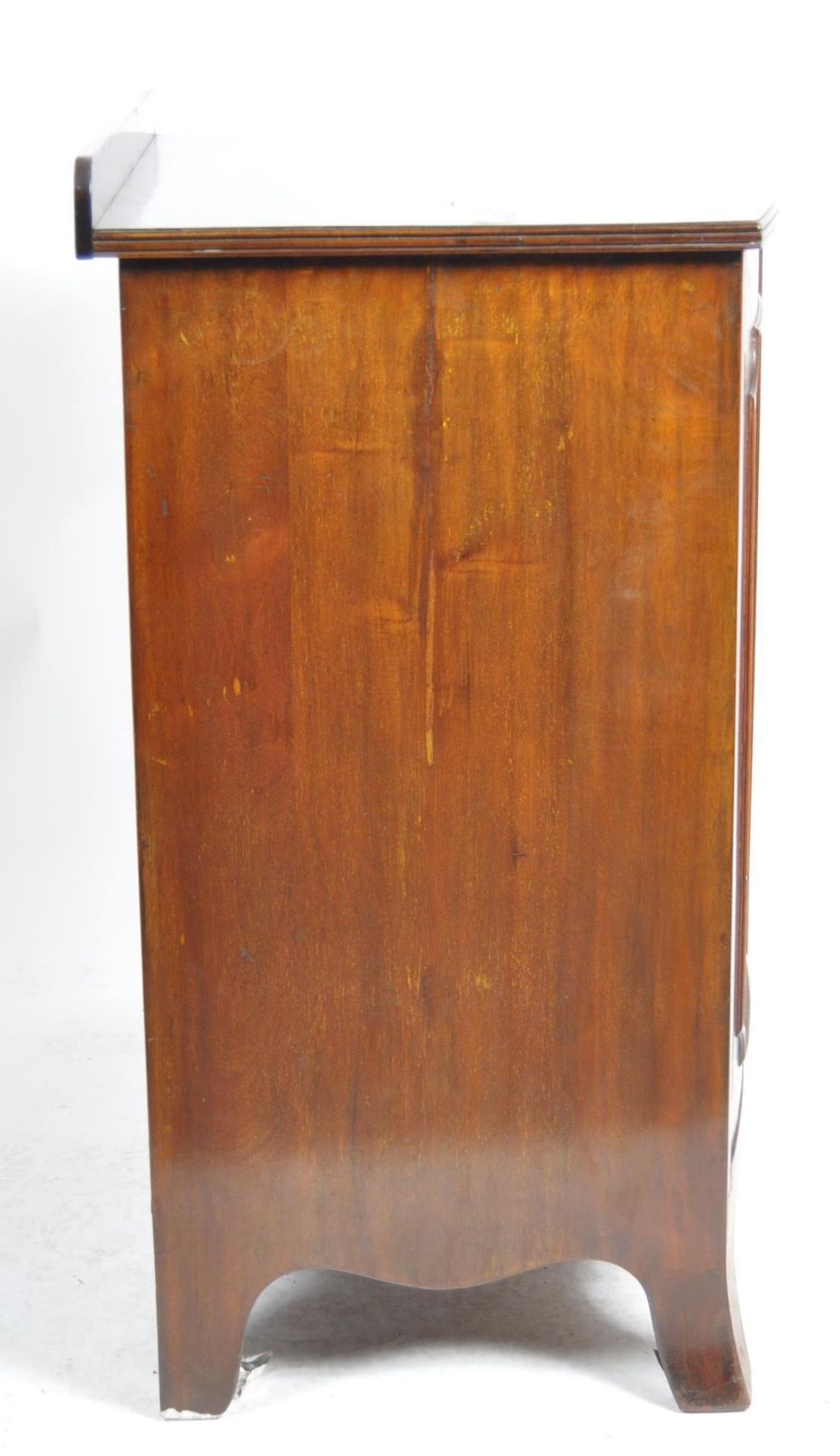 EDWARDIAN MAHOGANY BOW FRONT SIDEBOARD CABINET - Image 5 of 6