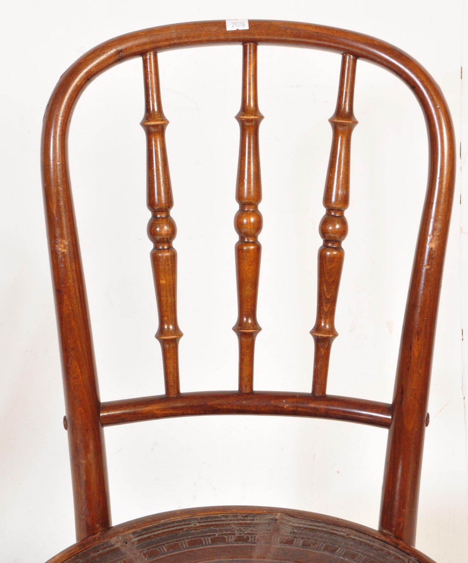 PAIR OF MID 20TH CENTURY BENTWOOD CAFE CHAIRS - Image 4 of 8