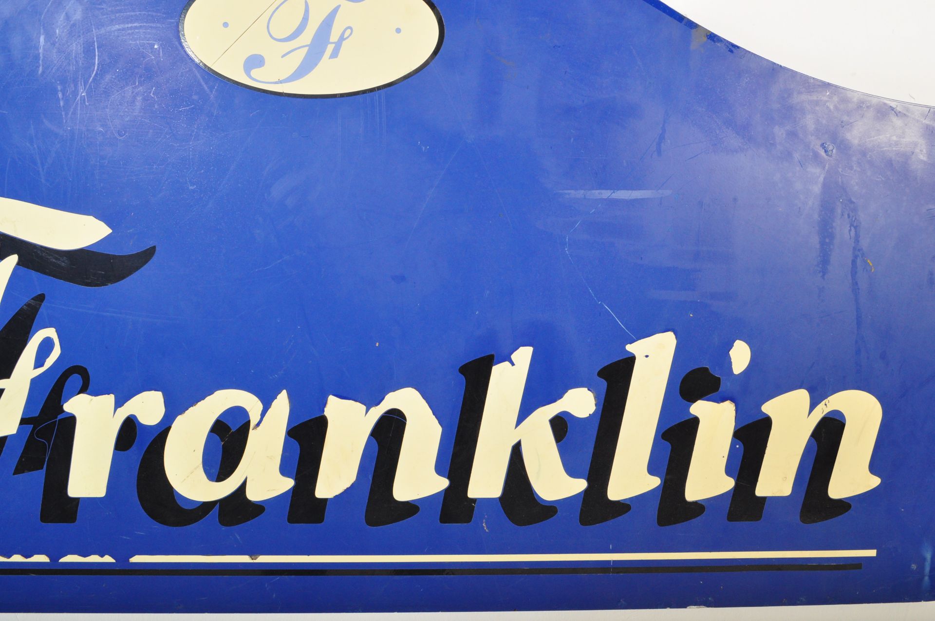 VINTAGE RETRO FRANKLINS PAINTED SHOP SIGN - Image 4 of 6