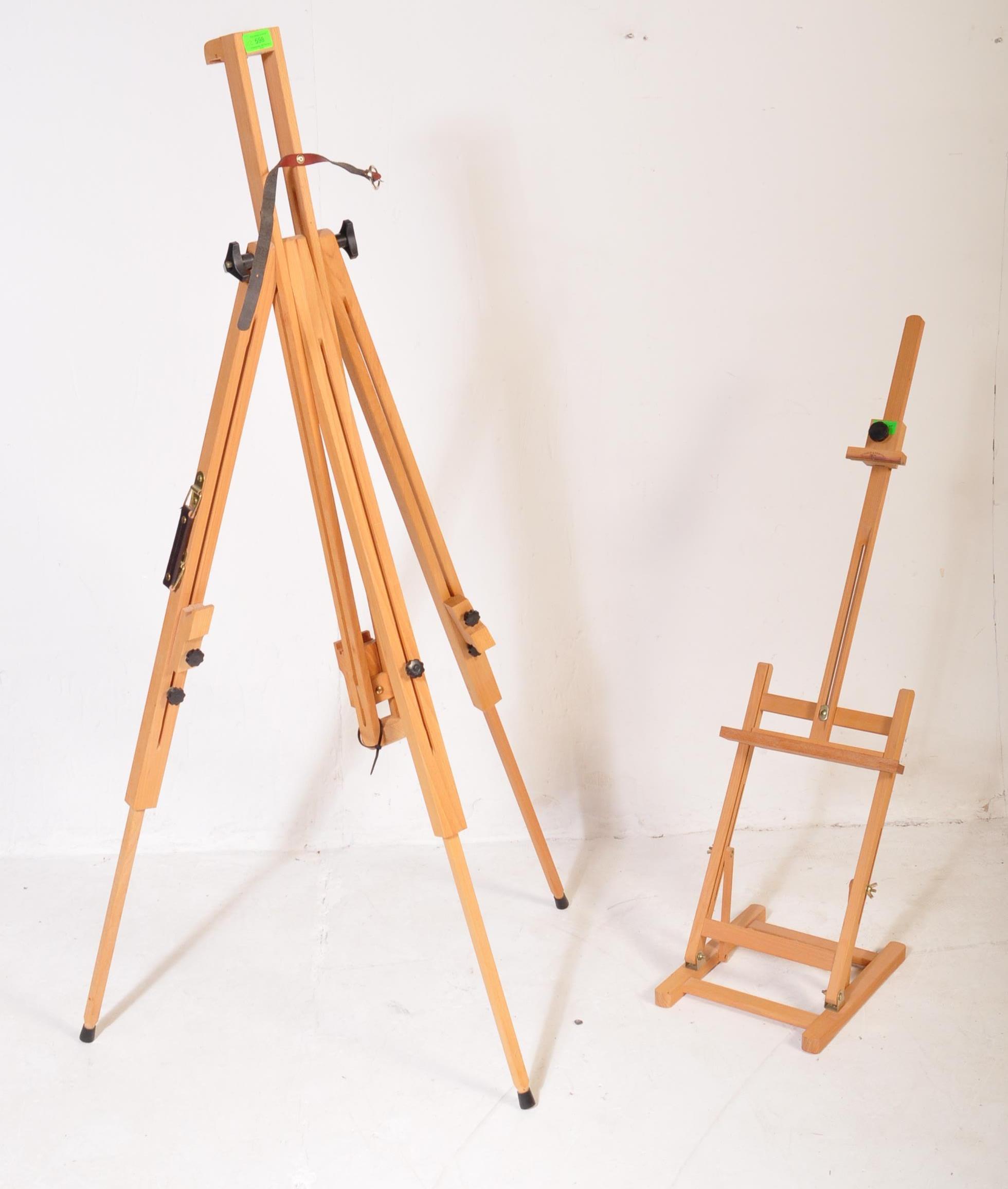 CONTEMPORARY MODERN ARTIST EASEL STAND AND OTHER - Image 2 of 5