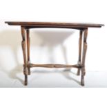 1920S CAROLEAN REVIVAL BEECH WOOD WRITING TABLE