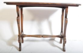 1920S CAROLEAN REVIVAL BEECH WOOD WRITING TABLE