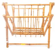 VINTAGE ITALIAN MANNER 1970S BAMBOO MAGAZINE RACK