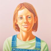 PETER BULLEN - PORTRAIT OF LILY - ACRYLIC ON CANVAS PAINTING