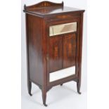 19TH CENTURY VICTORIAN ROSEWOOD & MARQUETRY CABINET