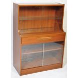 BRITISH MODERN DESIGN - MID CENTURY TEAK DRINKS CABINET