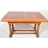 1920S OAK ARTS & CRAFTS DINING TABLE WITH CHAIRS