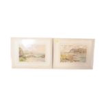 PAIR OF CIRCA 1950S SIGNED WATERCOLOURS