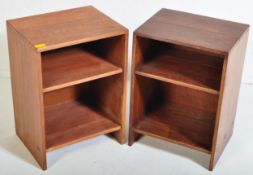 PAIR OF 1950S GORDON RUSSELL STYLE BEDSIDE CABINETS