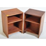 PAIR OF 1950S GORDON RUSSELL STYLE BEDSIDE CABINETS