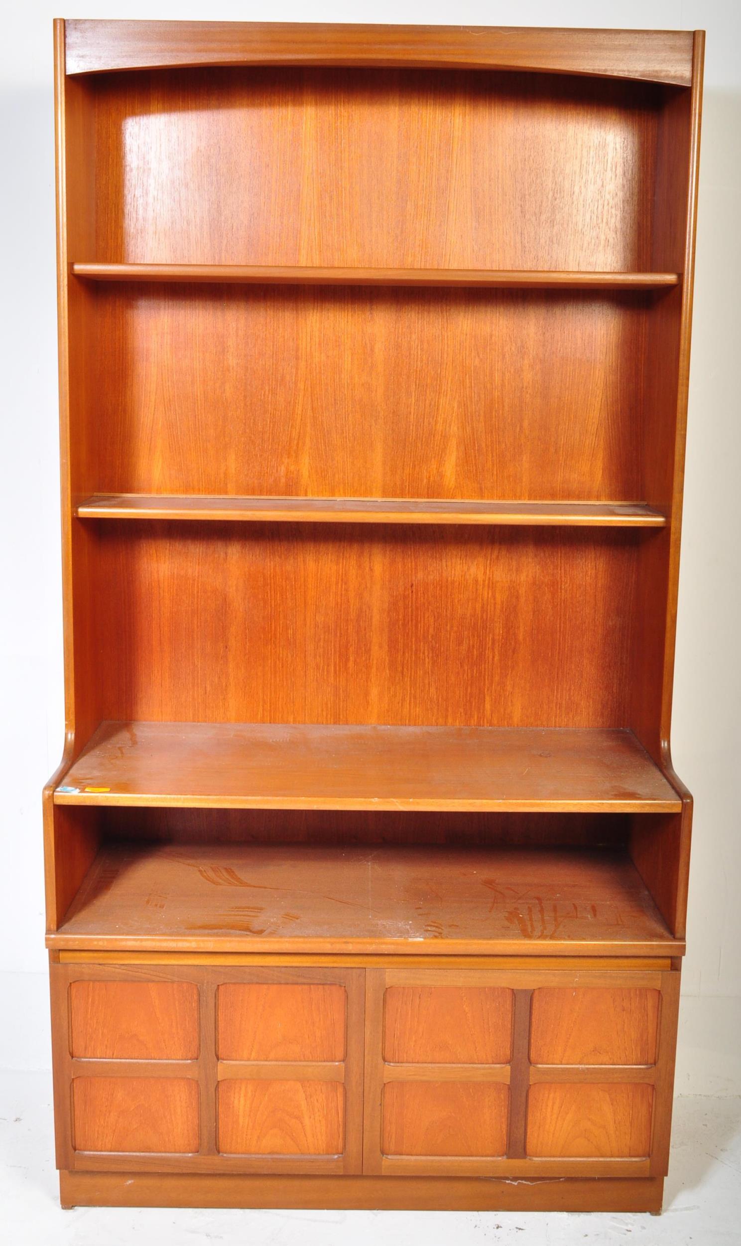 BRITISH MODERN DESIGN - NATHAN FURNITURE TEAK UPRIGHT CABINET