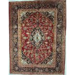 20TH CENTURY CENTRAL PERSIAN ISLAMIC KASHAN FLOOR RUG