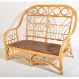 MID 20TH CENTURY BAMBOO CONSERVATORY SOFA CHAIR