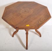 19TH CENTURY ROSEWOOD & MARQUETRY CENTRE TABLE