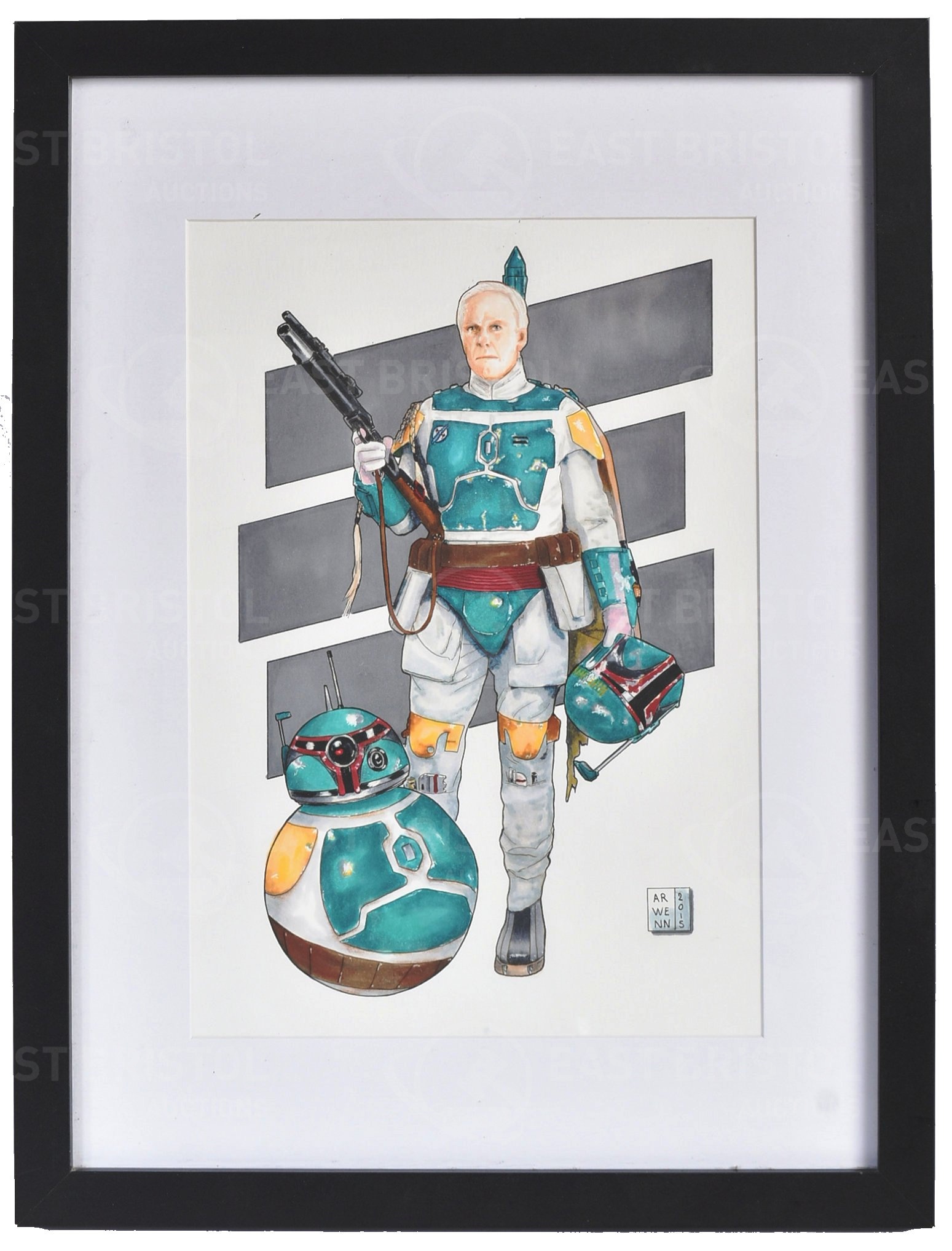 ESTATE OF JEREMY BULLOCH - STAR WARS - ORIGINAL PAINTING ARTWORK