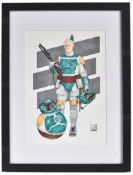 ESTATE OF JEREMY BULLOCH - STAR WARS - ORIGINAL PAINTING ARTWORK