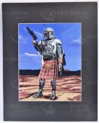 ESTATE OF JEREMY BULLOCH - FAN ART - BOBA FETT PRINT