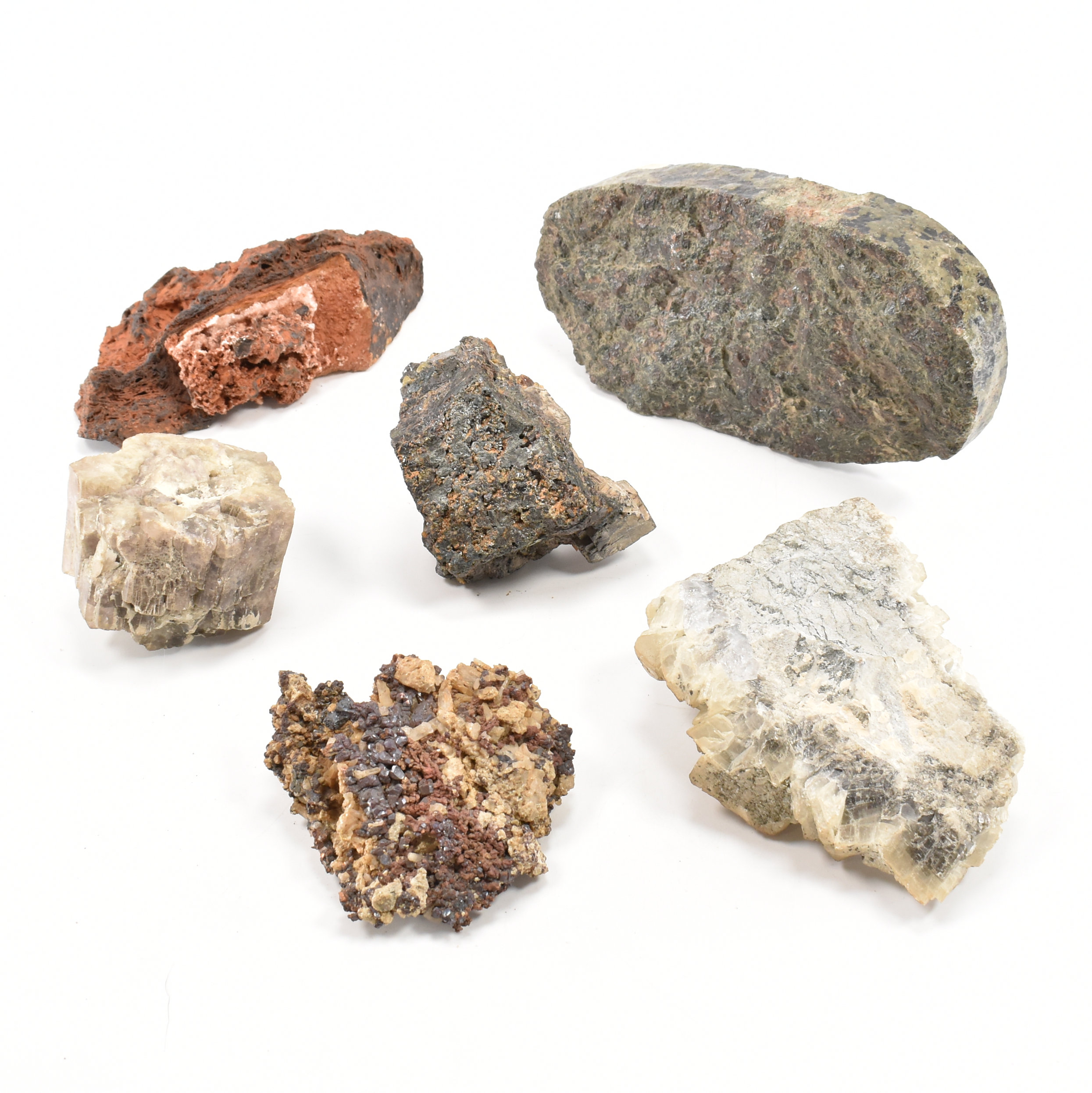 NATURAL HISTORY - IRON RICH ROCK & CALCITE & ASSORTED SAMPLES - Image 2 of 11