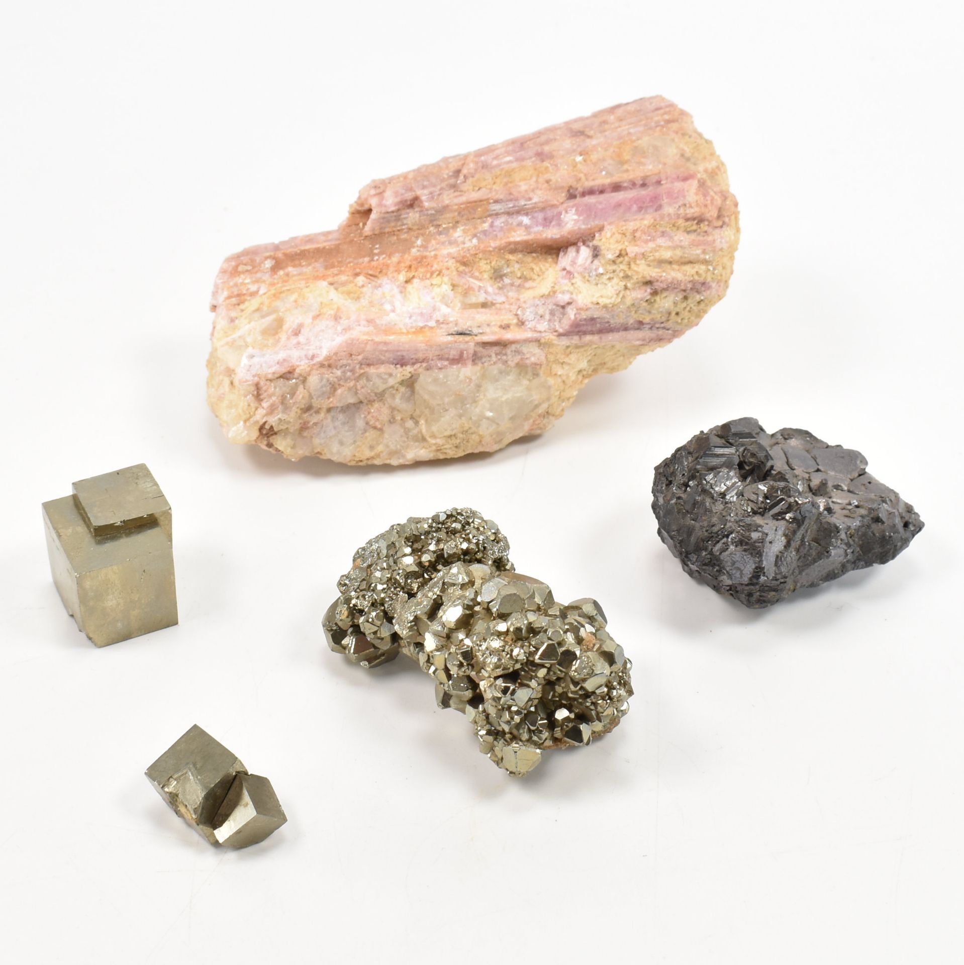 NATURAL HISTORY - PYRITE & ASSORTED MINERAL SPECIMENS - Image 3 of 8