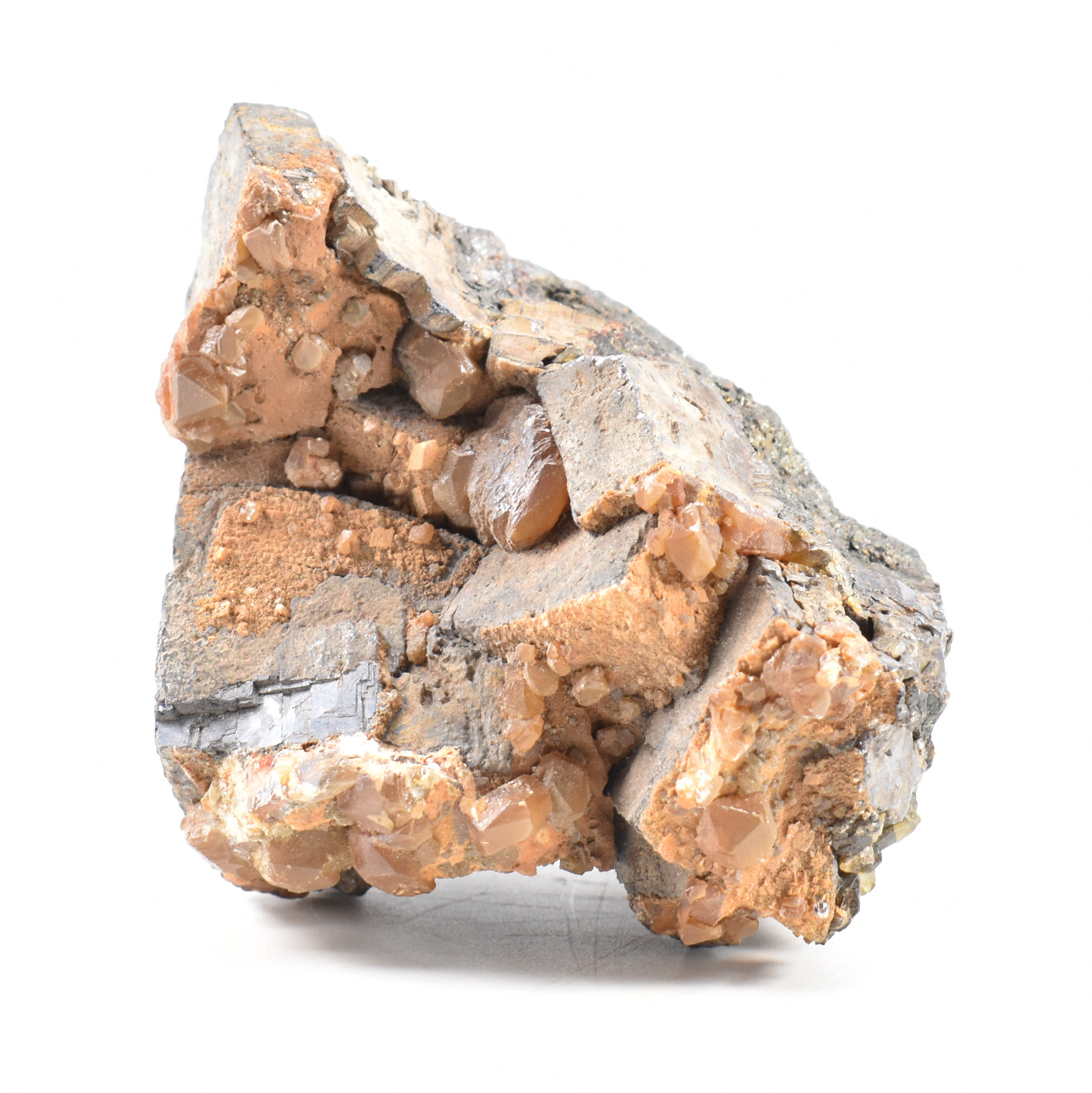 NATURAL HISTORY - IRON RICH ROCK & CALCITE & ASSORTED SAMPLES - Image 6 of 11