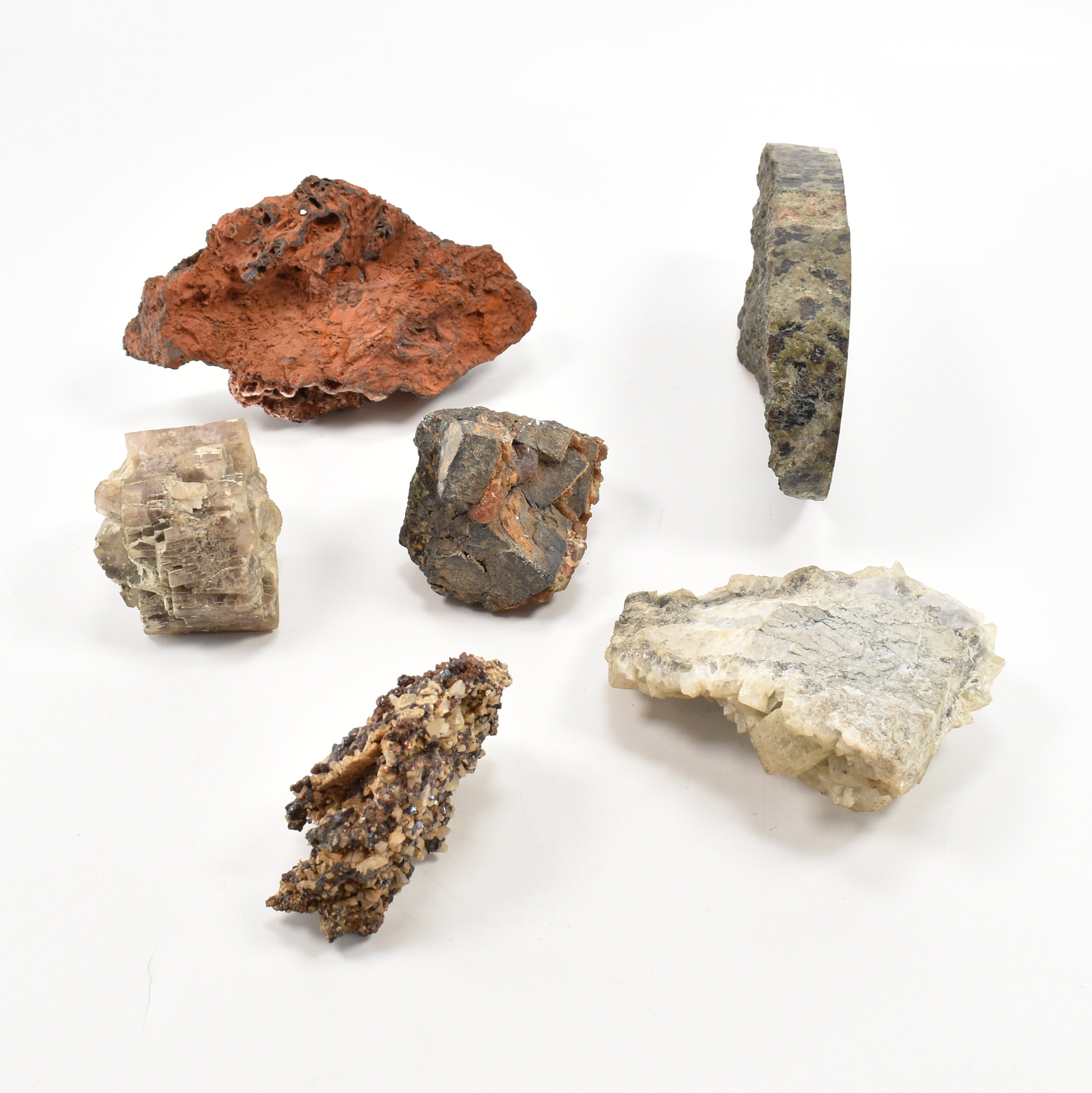 NATURAL HISTORY - IRON RICH ROCK & CALCITE & ASSORTED SAMPLES - Image 3 of 11