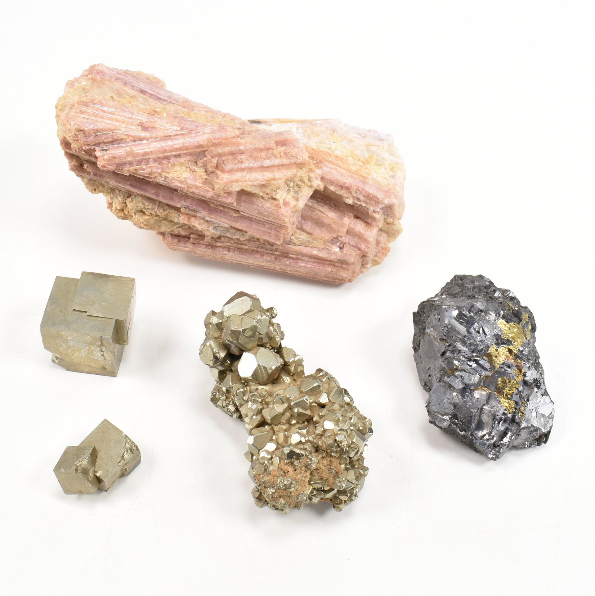 NATURAL HISTORY - PYRITE & ASSORTED MINERAL SPECIMENS