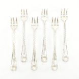 SET OF SIX STERLING SILVER BIRKS FORKS