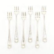 SET OF SIX STERLING SILVER BIRKS FORKS