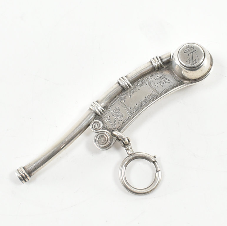 HALLMARKED SILVER MARITIME INTEREST BOSUNS WHISTLE - Image 3 of 13