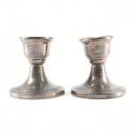 PAIR OF HALLMARKED SILVER CANDLE STICKS