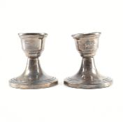 PAIR OF HALLMARKED SILVER CANDLE STICKS