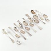 LARGE COLLECTION 18TH & 19TH CENTURY TEASPOONS