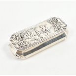 VICTORIAN HALLMARKED SILVER REPOUSSE LIDDED BOX