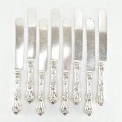 EIGHT REED & BARTON STERLING SILVER DINNER KNIVES