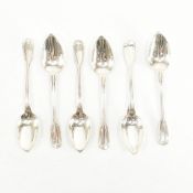 SET OF SIX FRENCH SILVER SPOONS