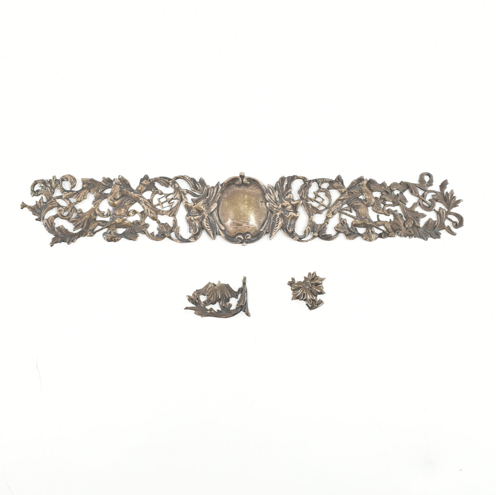 VICTORIAN SILVER FRONTED CHERUB MIRROR AF - Image 6 of 8