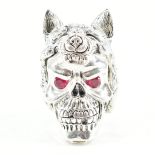 800 SILVER WOLF & SKULL VESTA CASE