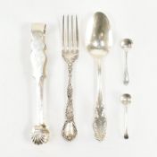 COLLECTION OF ASSORTED ANTIQUE & LATER SILVER CUTLERY