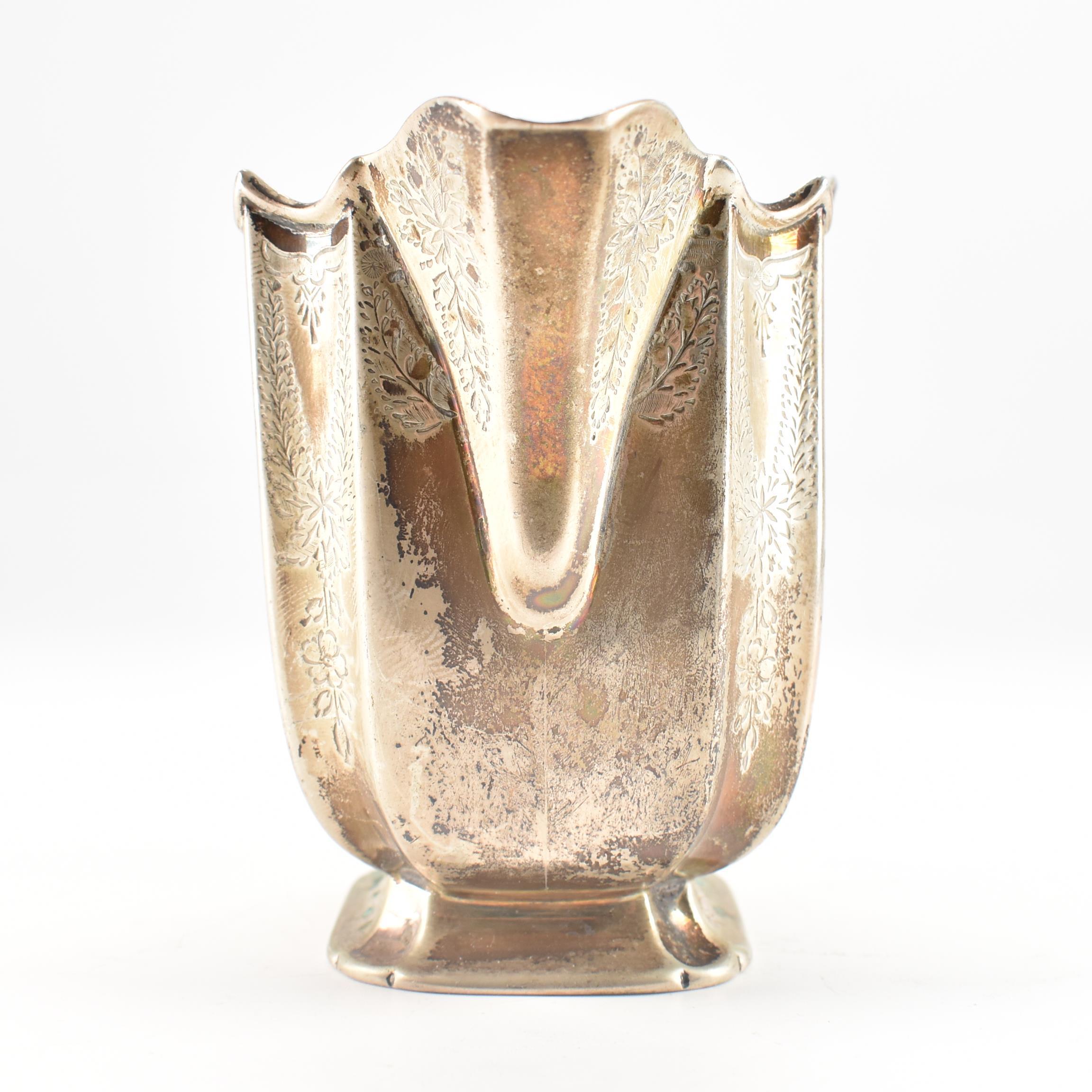 EDWARDIAN SILVER HALLMARKED CREAMER JUG - Image 6 of 7