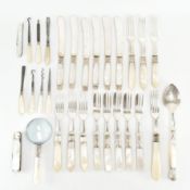 MOTHER OF PEARL CUTLERY & VANITY IMPLEMENTS