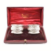 PAIR OF VICTORIAN HALLMARKED SILVER NAPKIN RINGS