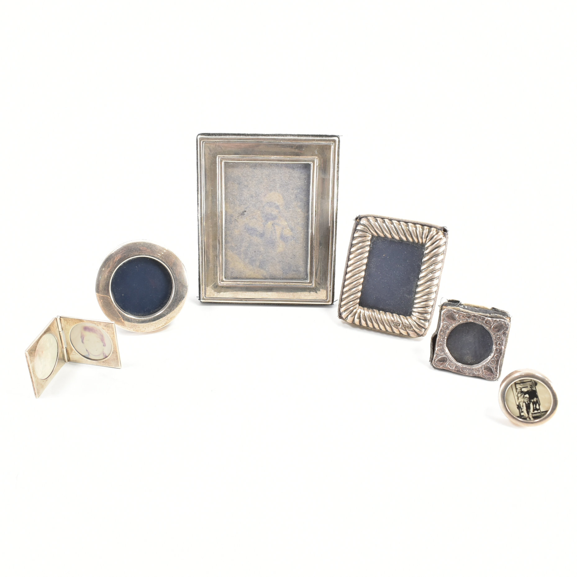 COLLECTION OF ASSORTED SILVER PHOTO FRAMES