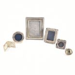 COLLECTION OF ASSORTED SILVER PHOTO FRAMES