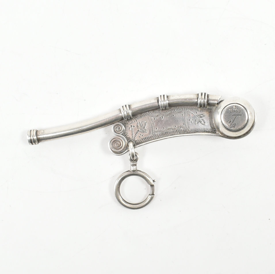 HALLMARKED SILVER MARITIME INTEREST BOSUNS WHISTLE - Image 2 of 13