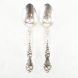 TWO REED & BARTON STERLING SILVER SERVING SPOONS