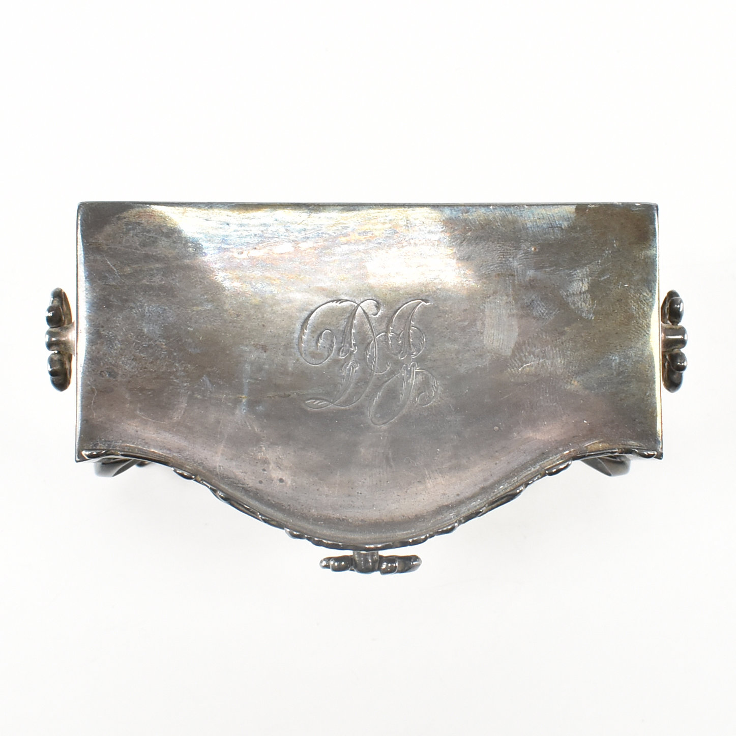 HALLMARKED EDWARDIAN NOVELTY SILVER DRESSING TABLE TRINKET BOX - Image 6 of 7