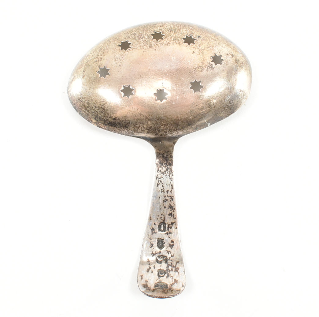 GEORGIAN SILVER HALLMARKED SIFTER SPOON - Image 2 of 3