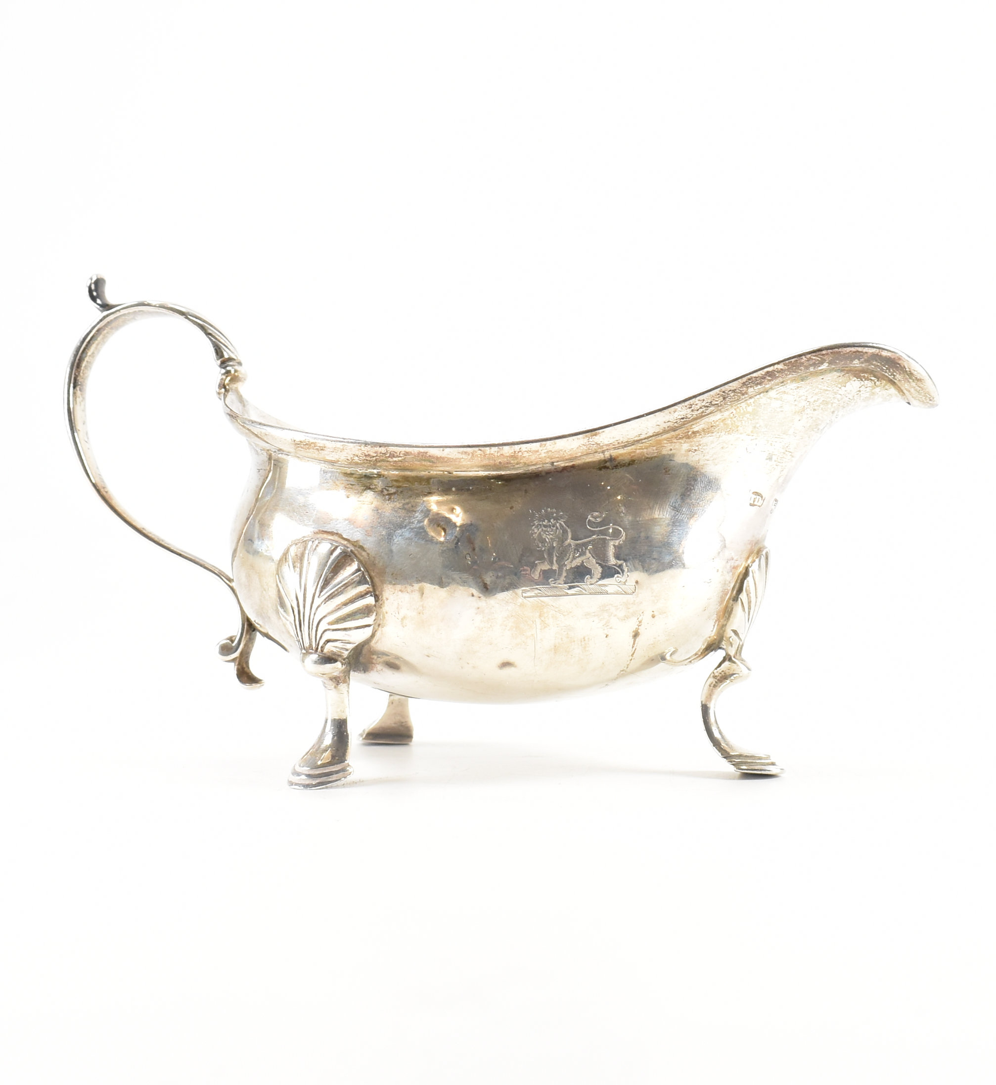 GEORGE III SILVER HALLMARKED SAUCE BOAT