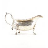 GEORGE III SILVER HALLMARKED SAUCE BOAT